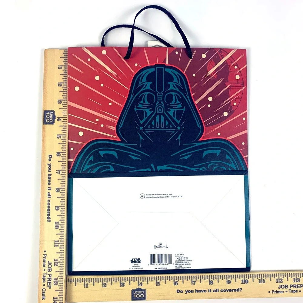 Hallmark Star Wars Paper Gift Bag‎ Darth Vader Merry Sithmas Death Star Holiday